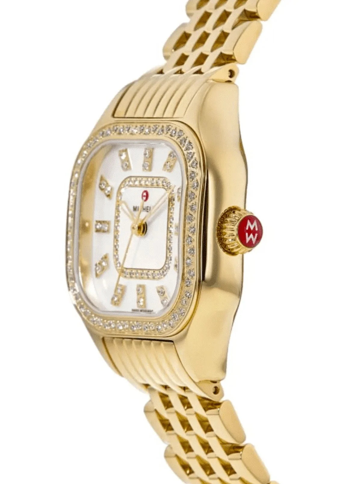 Meggie Diamond Mother of Pearl Dial Gold-Tone Steel Women'S Watch MWW33B000003