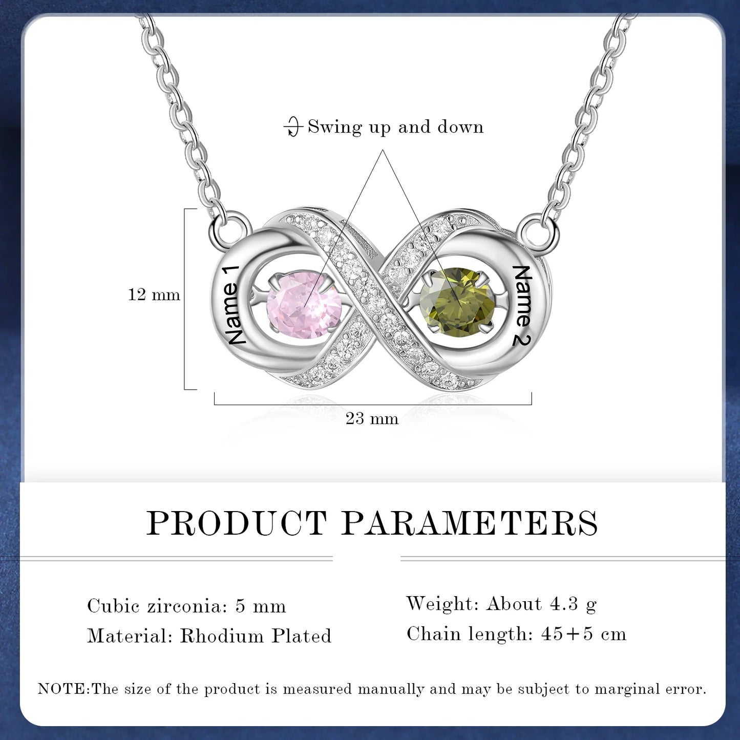 Custom Name Infinity Necklace