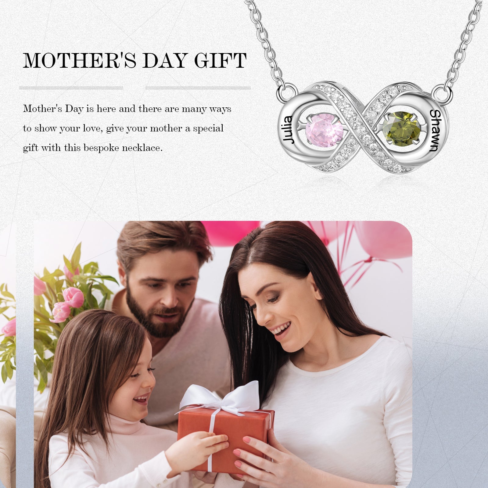 Custom Name Infinity Necklace