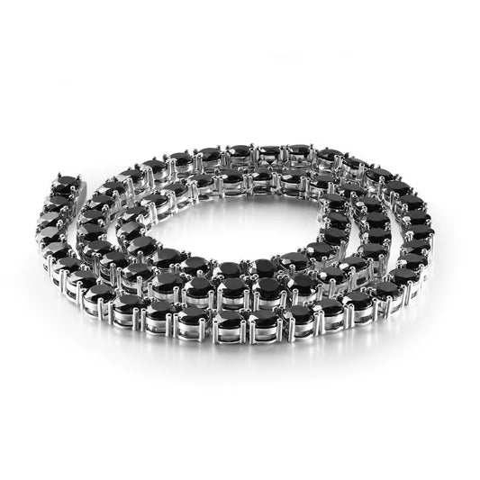 2Mm 3Mm round Moissanite Tennis Necklace D Color Lab Diamond with GRA 925 Pure Silver Wedding Necklaces for Women Man